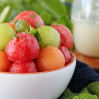 Mint-Infused Sweet Melon And Berry Salad Recipe