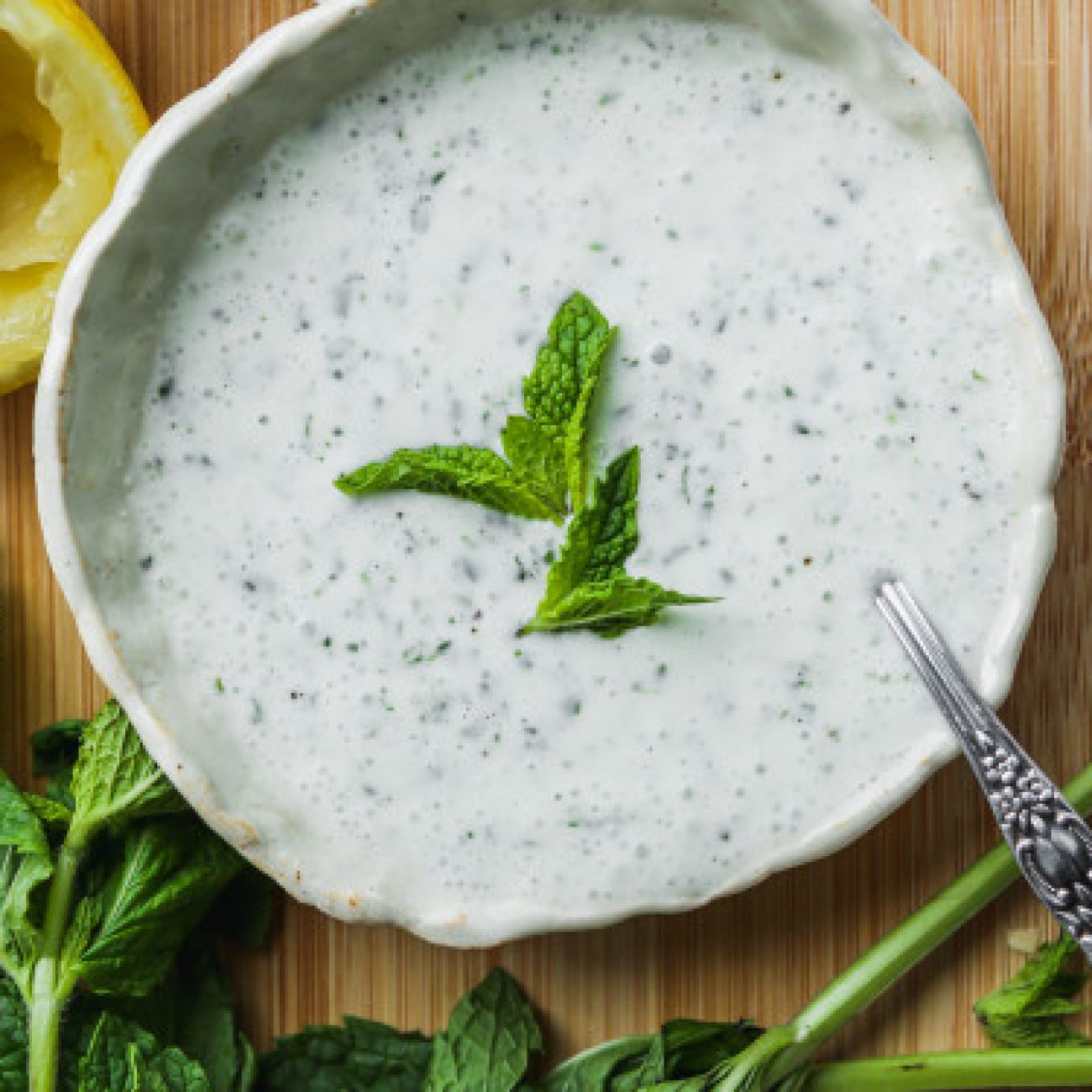 Mint Yogurt Dip For Fruit