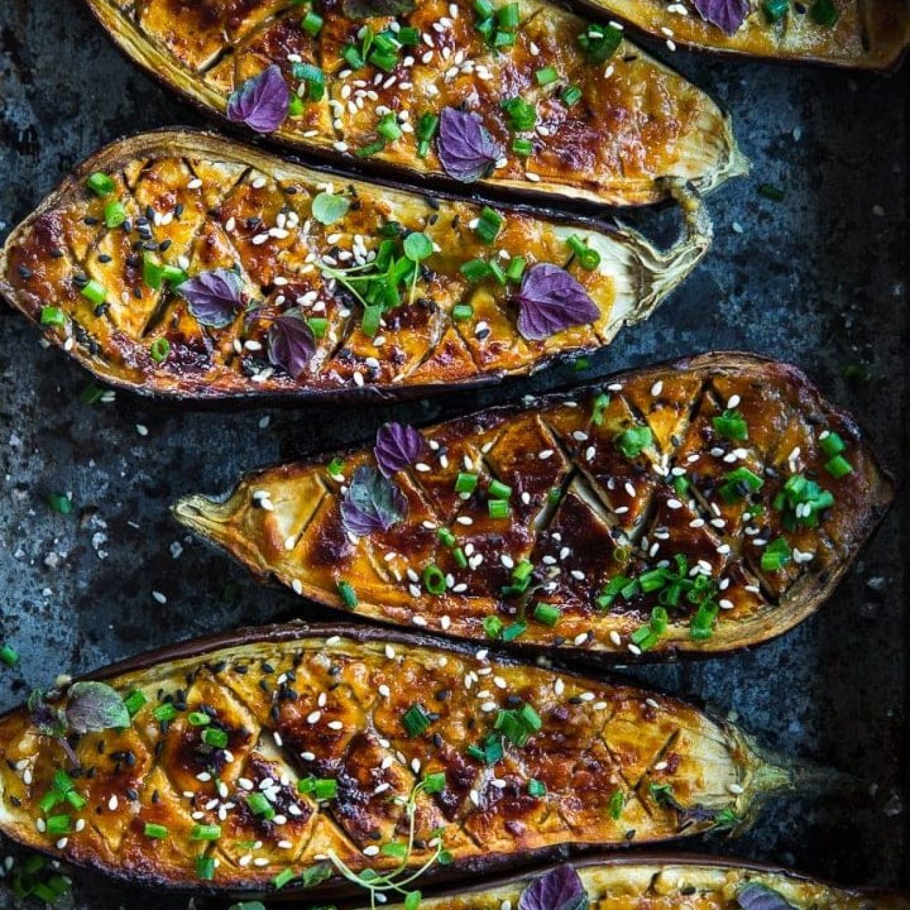 Miso-Glazed Steamed Eggplant Delight