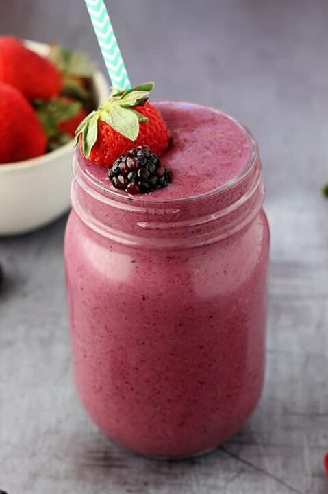 Mixed Berry Fruit Shake