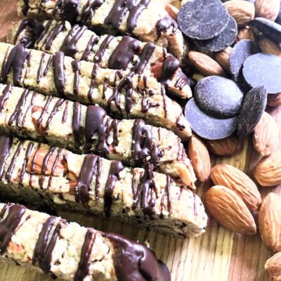 Mocha Almond Biscotti With Chocolate