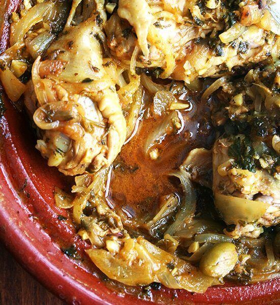 Moroccan Chicken Tagine with Preserved Lemons Recipe