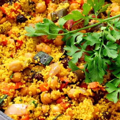 Moroccan Couscous With Raisins