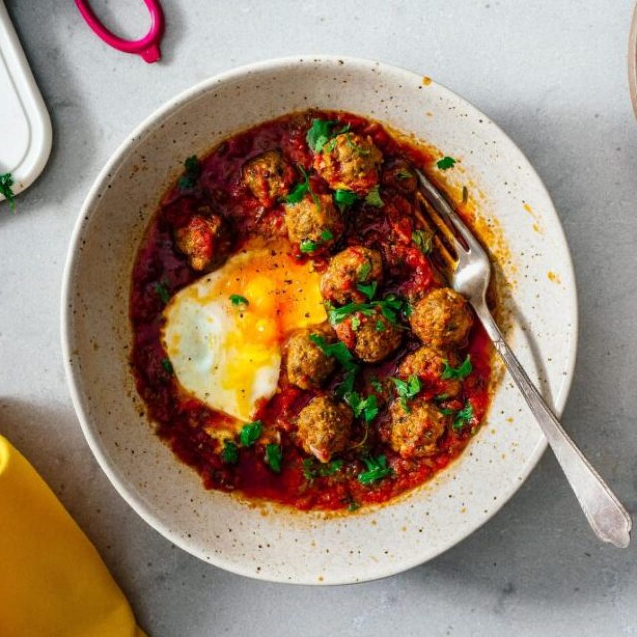 Moroccan-Inspired Spicy Meatballs with Fluffy Couscous Recipe