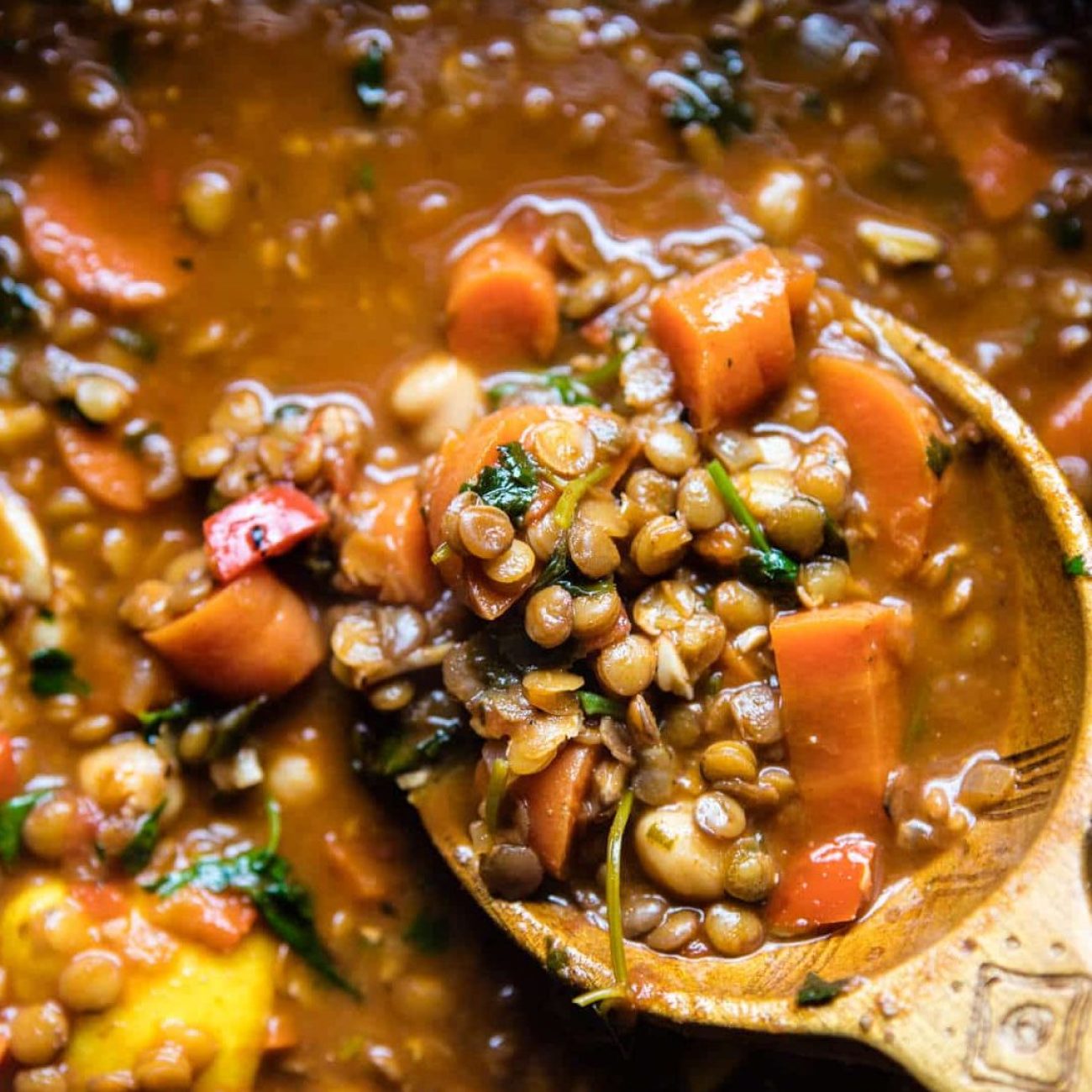 Moroccan-Inspired Tomato, Chickpea & Couscous Soup Recipe