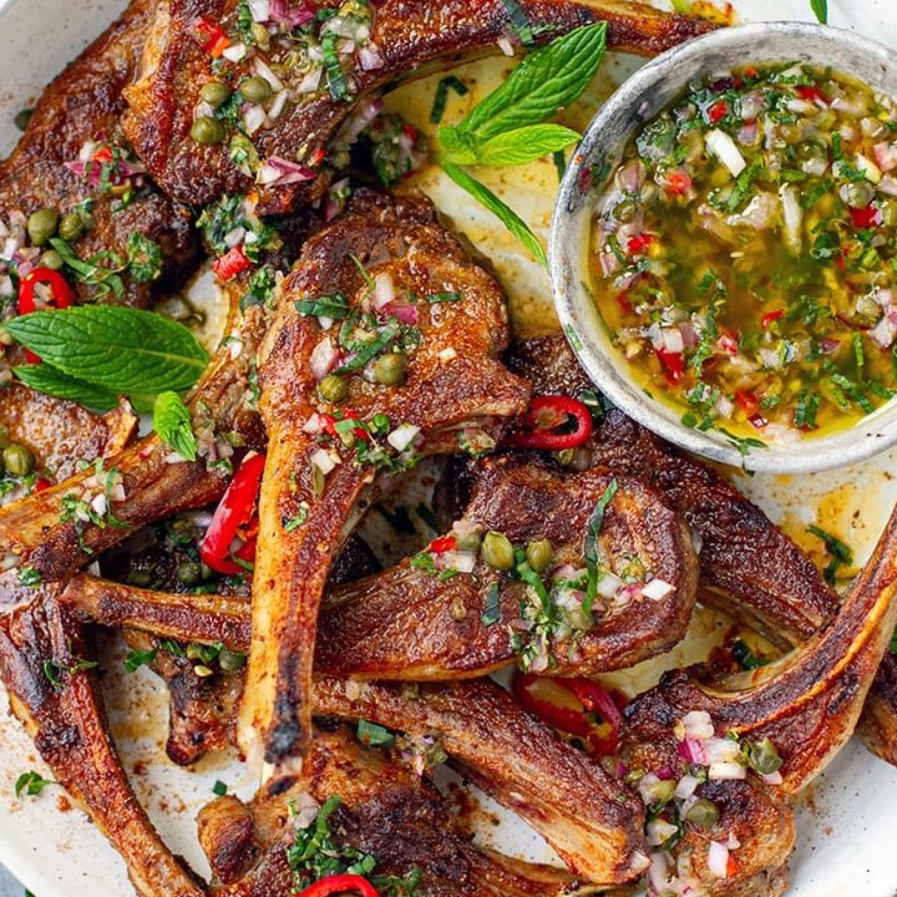 Moroccan Lamb Chops With Cumin/Paprika