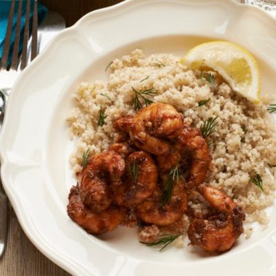 Moroccan Prawns With Couscous