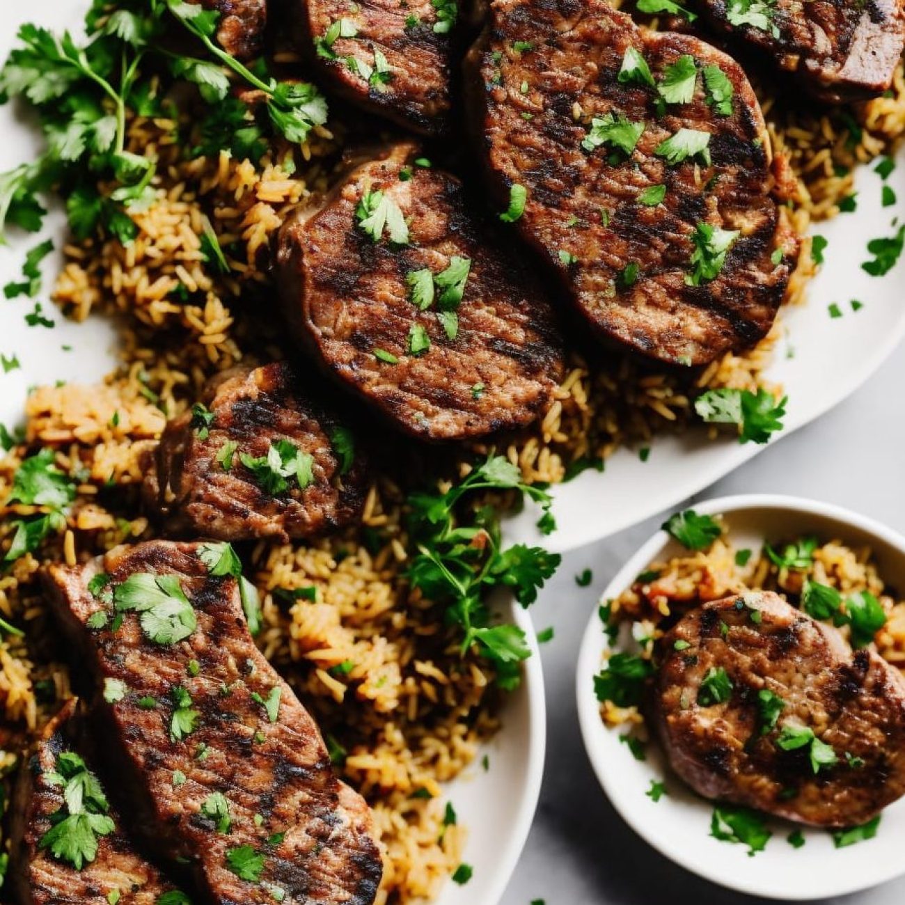 Moroccan- Seasoned Chops With Fruited