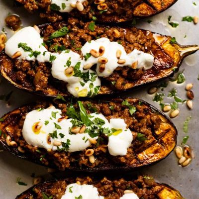 Moroccan Stuffed Eggplant