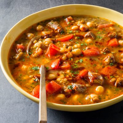 Moroccan Style Chicken With Lentils