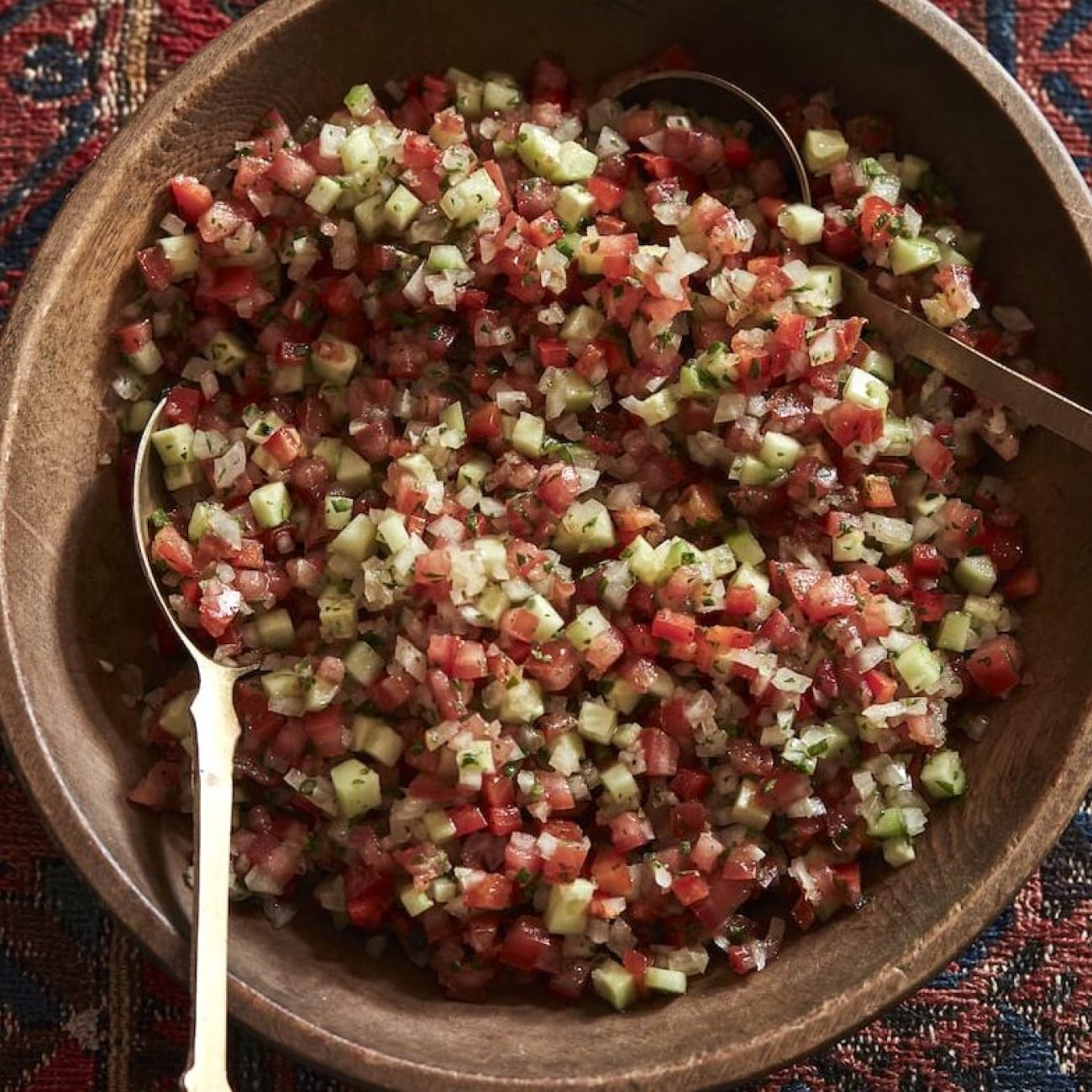 Moroccan-Style Roasted Tomato and Pepper Salad: Perfect as a Warm Dish or Chilled Dip