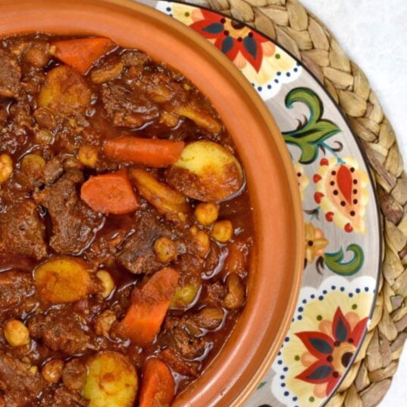 Moroccan Venison Beef Tagine W/ Dried