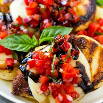 Mozzarella Basil Bruschetta