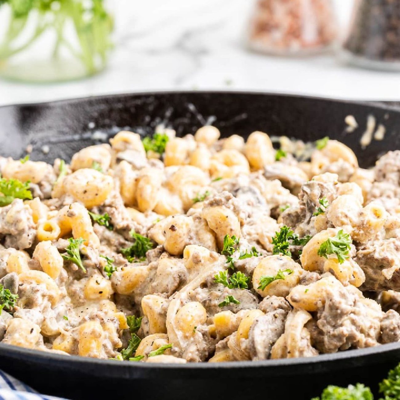 Mushroom And Swiss Chicken Skillet