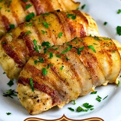 Mushroom, Bacon And Cheese Stuffed