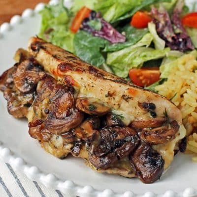 Mushroom &Amp; Herb Stuffed Chicken Breasts