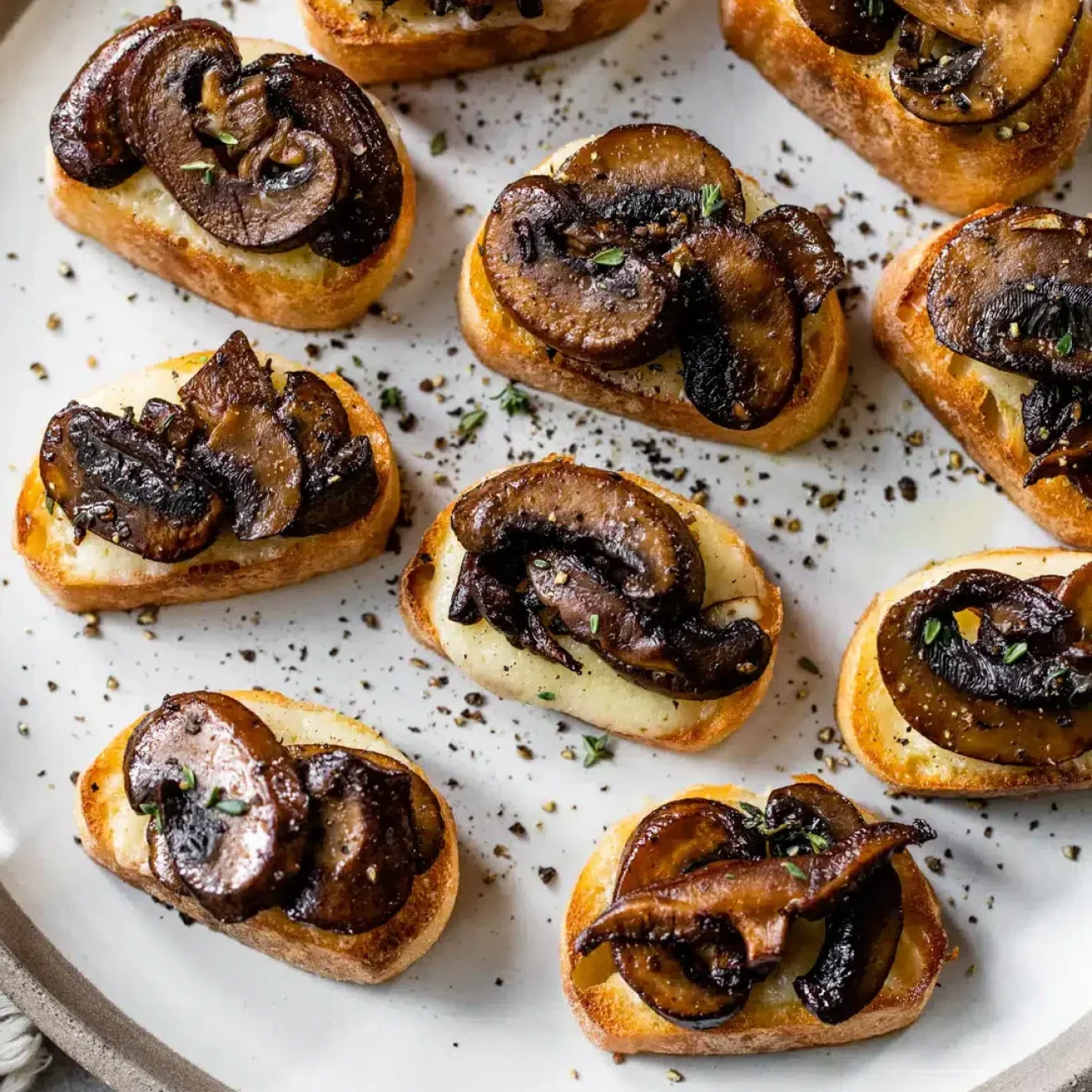 Mushroom & Parmigiano Bruschetta