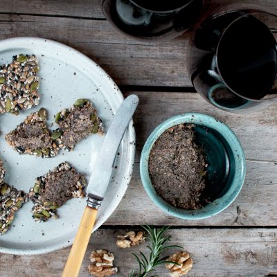 Mushroom Pate With Walnut Toast