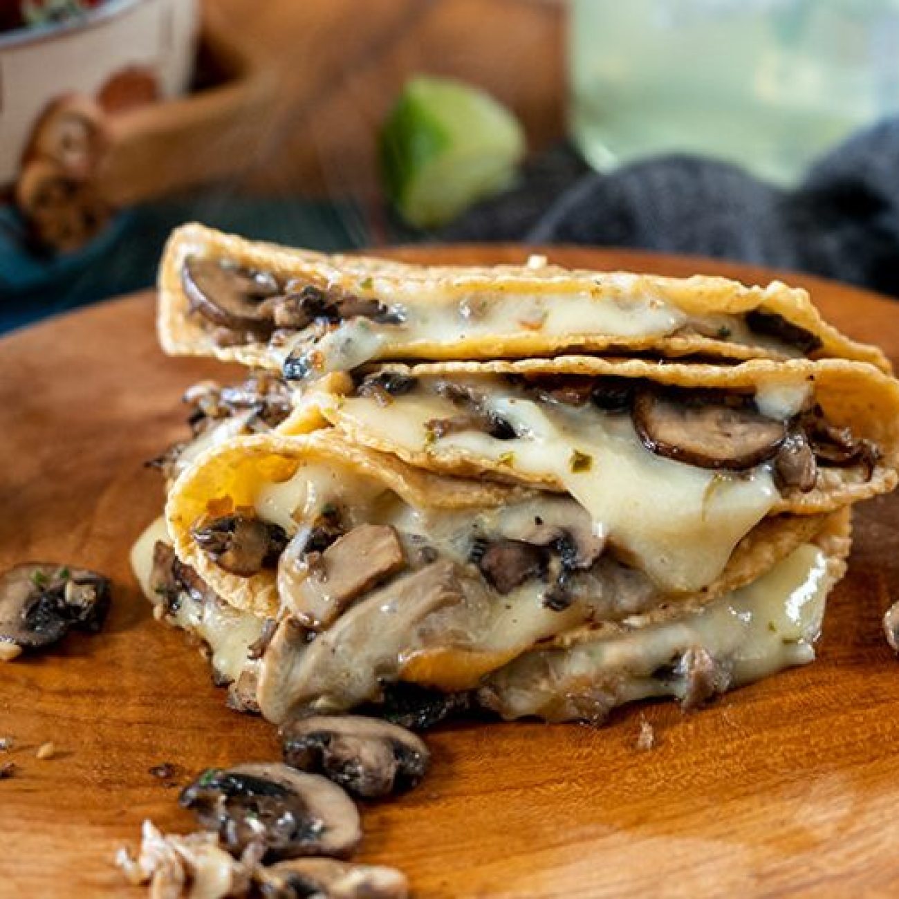 Mushroom Quesadillas