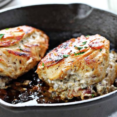 Mushroom- Stuffed Chicken Breasts