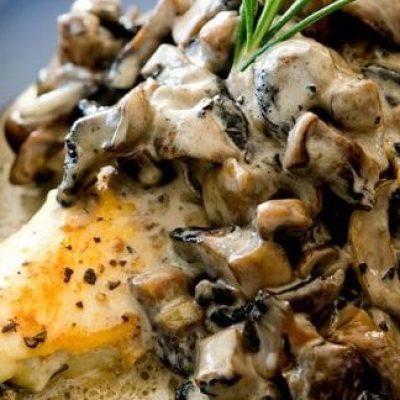 Mushroom Stuffed Chicken Breasts With