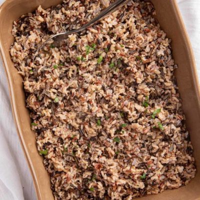 Mushroom Wild Rice Side Dish Casserole