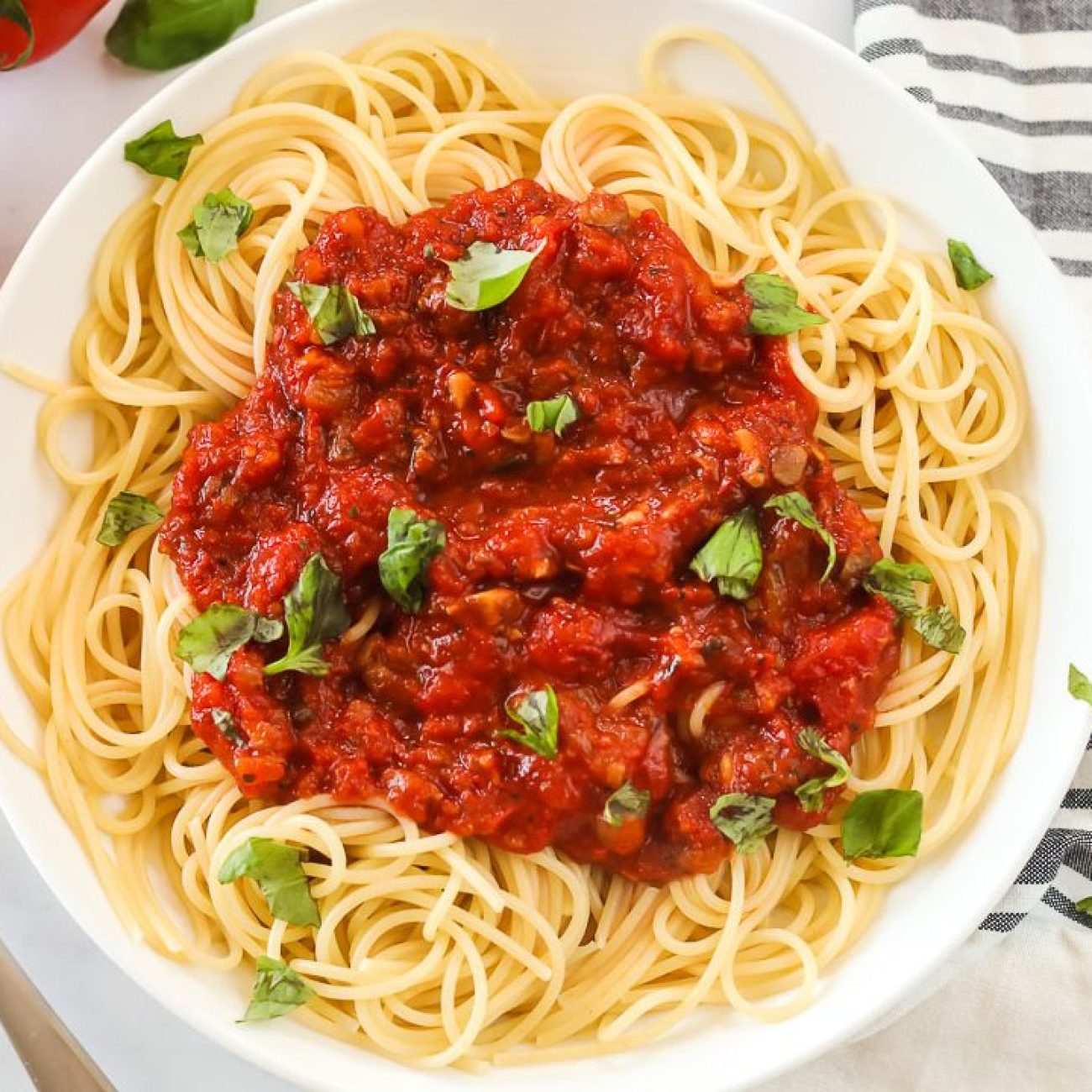 Mushrooms In A Rich Tomato- Onion Sauce