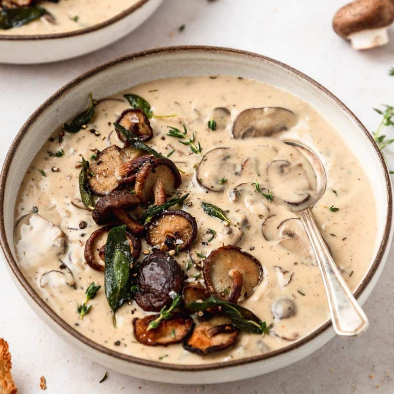 Mushrooms In Cream