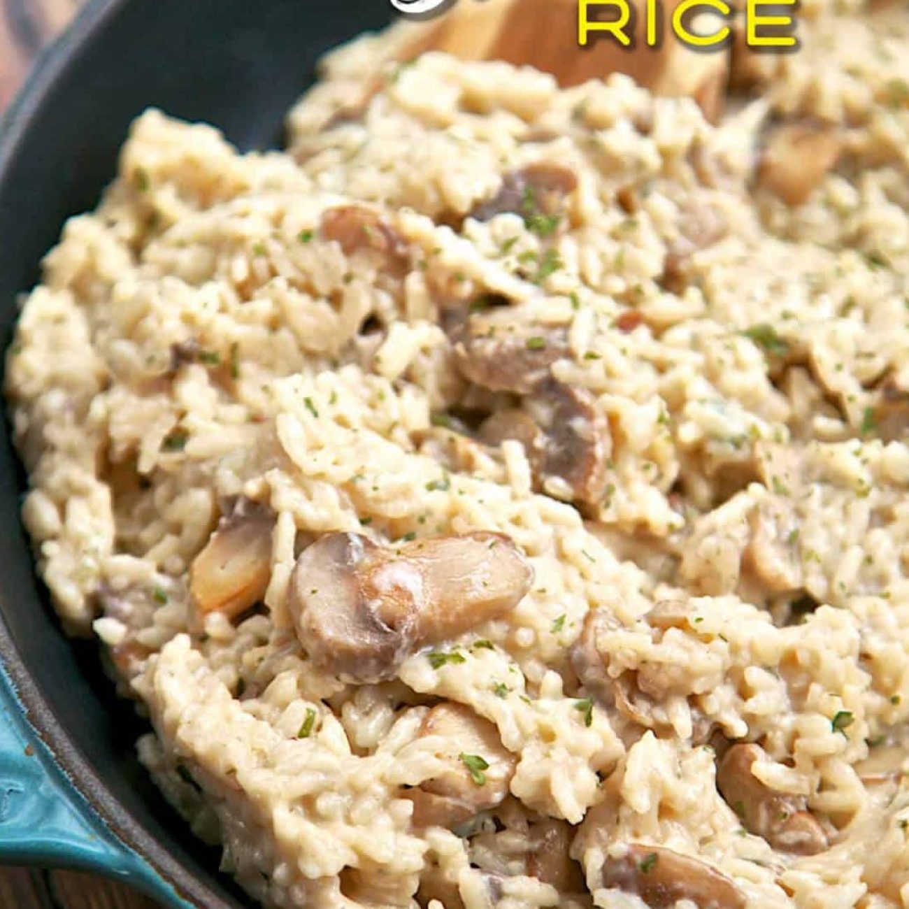 Mushrooms On Rice