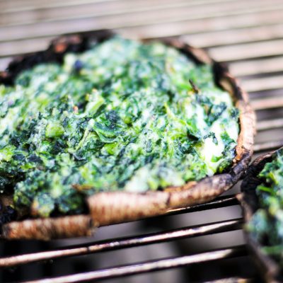 Mushrooms Stuffed With Spinach And