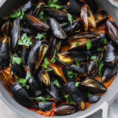 Mussels With Coconut-Curry Sauce