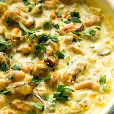 Mussels With Curry Cream Sauce