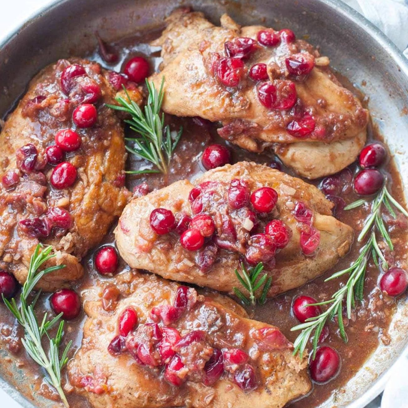 Mustard Cranberry Chicken Breasts