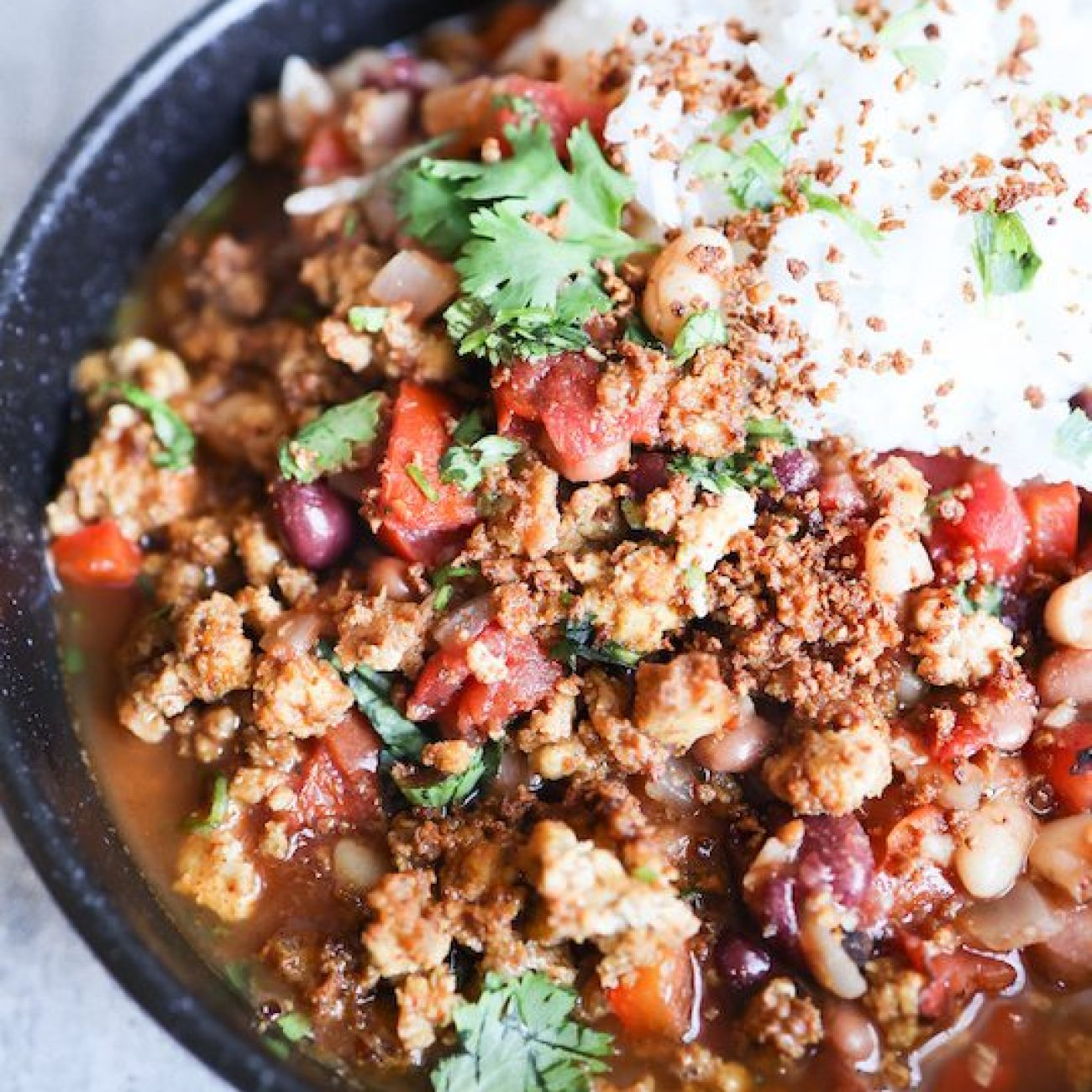 Nachos With Tofu Black Bean Chili