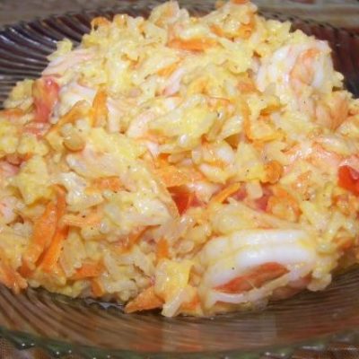 Nigerian Coconut Shrimp Rice