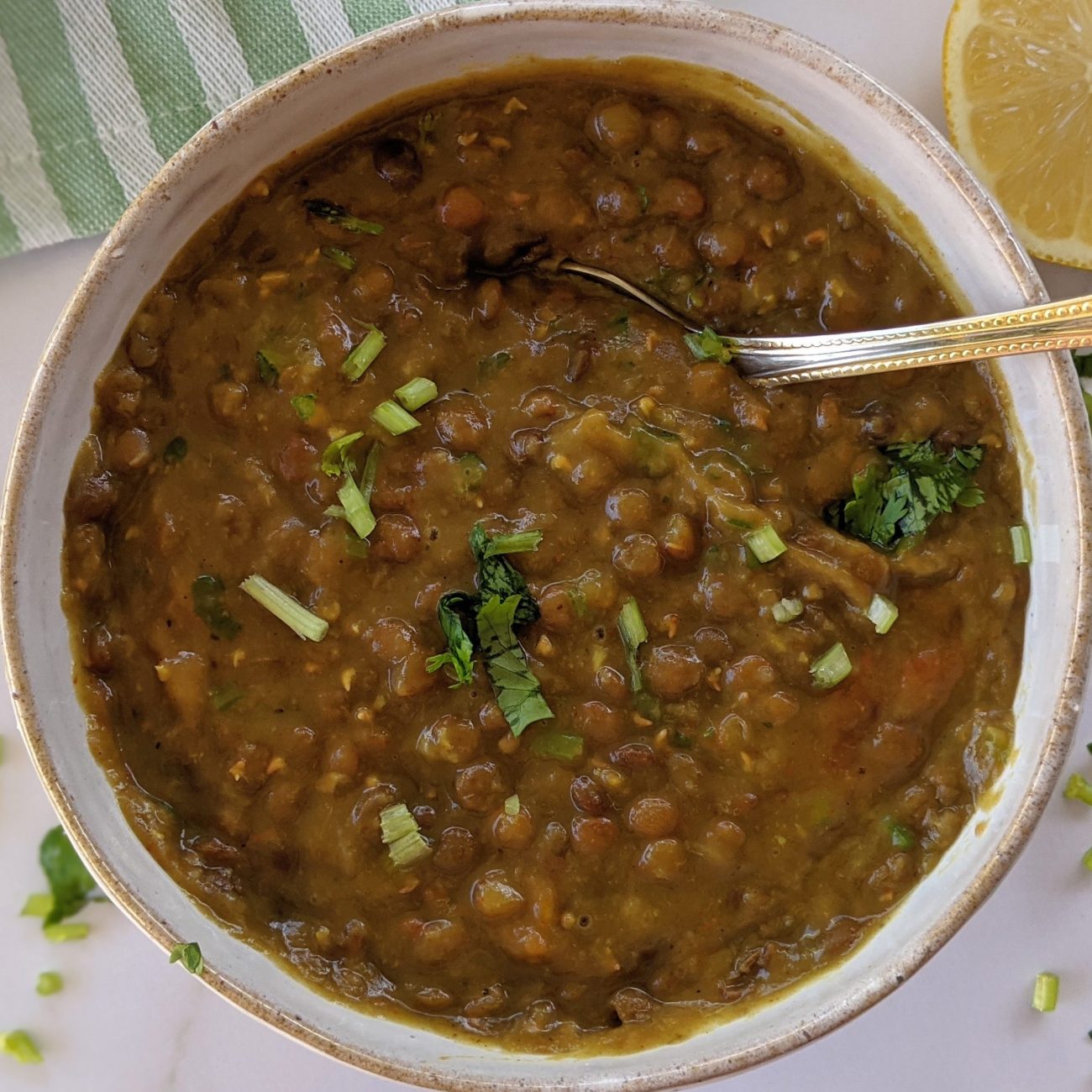 Nimbu Masoor Dal -Curried Lentils