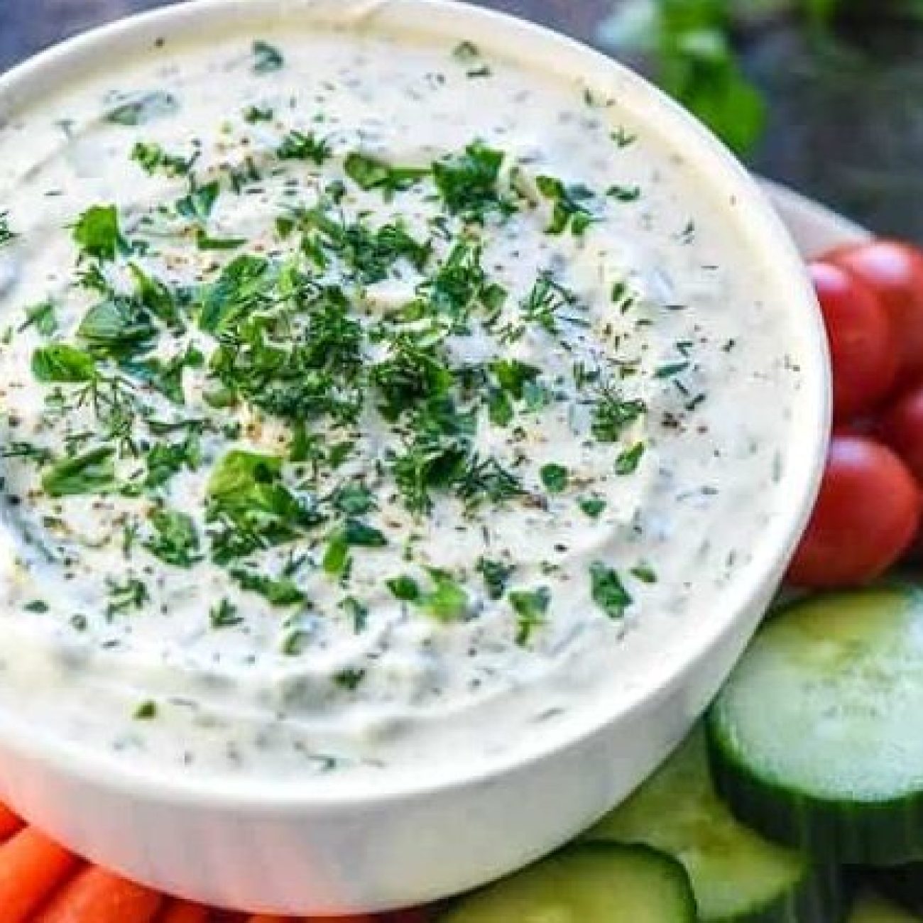 No Fat Veggie Dip