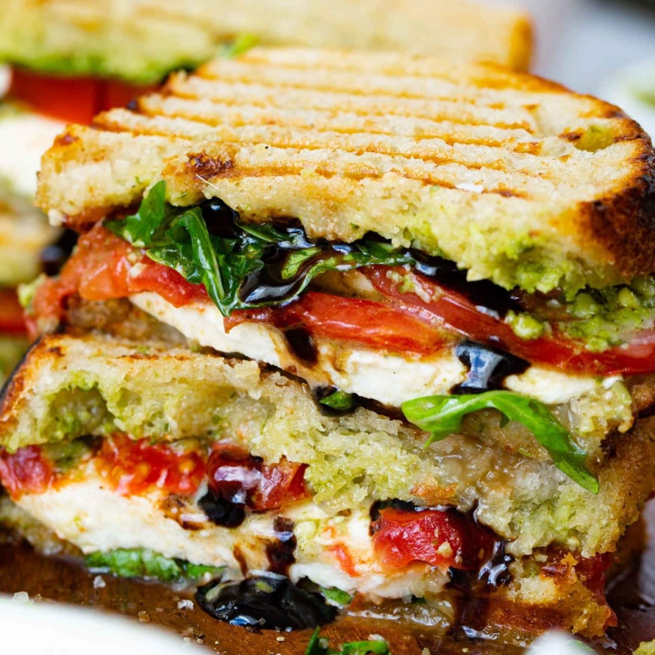 No-Press Panini With Mozzarella, Roasted Red