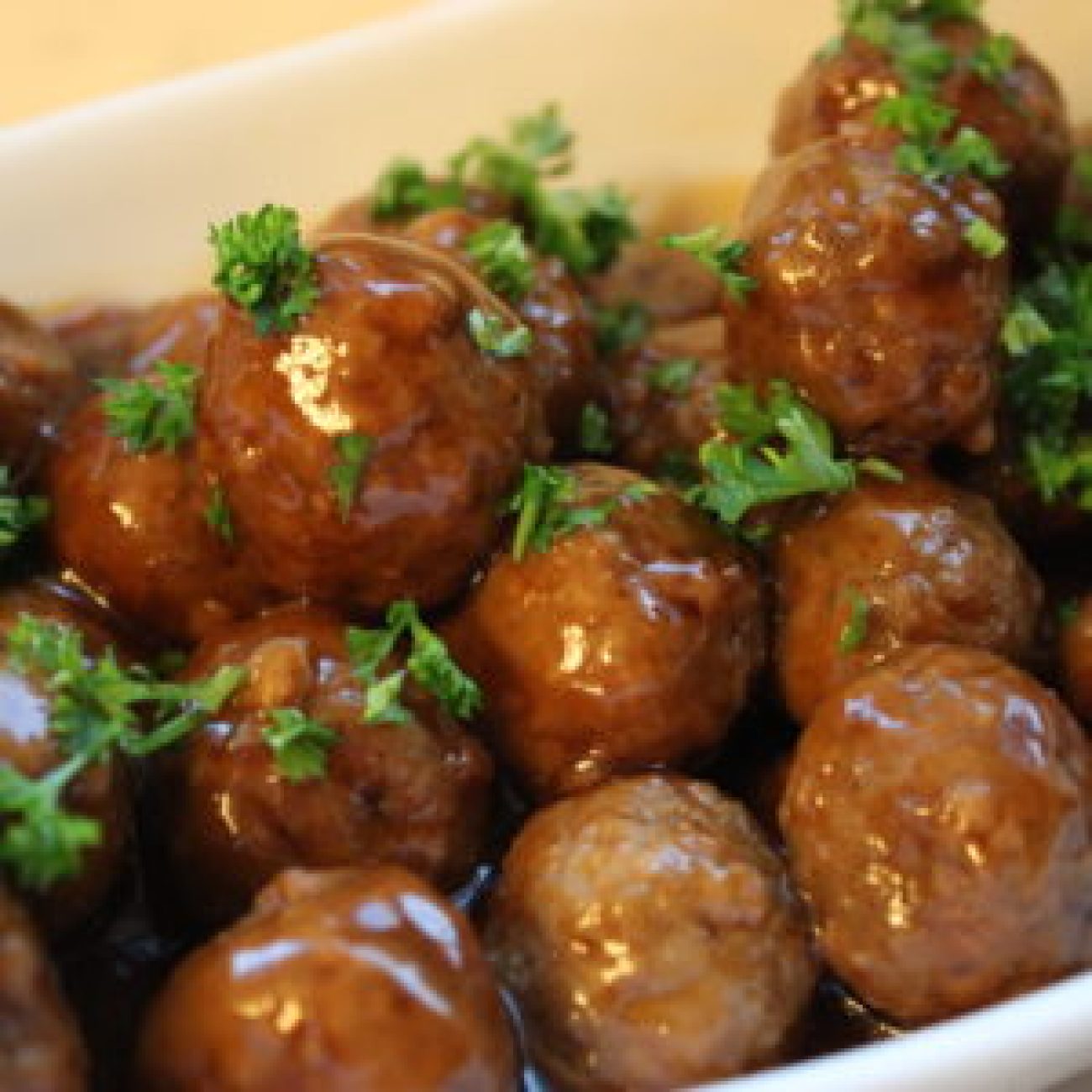 Not Too Sweet & Sour Meatballs Crock Pot