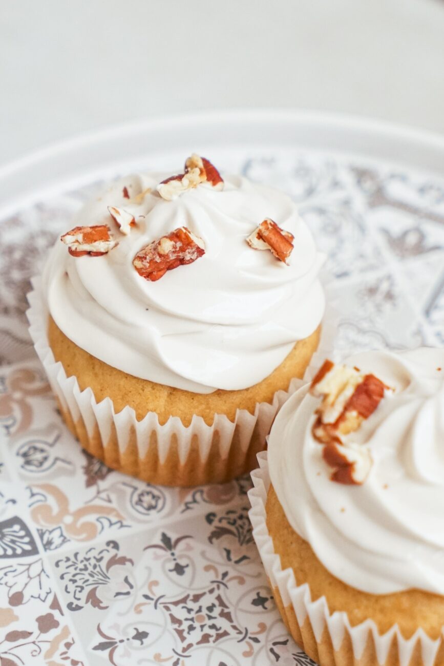 Nutmeg-Infused Cream-Topped Sweet Potato Cake