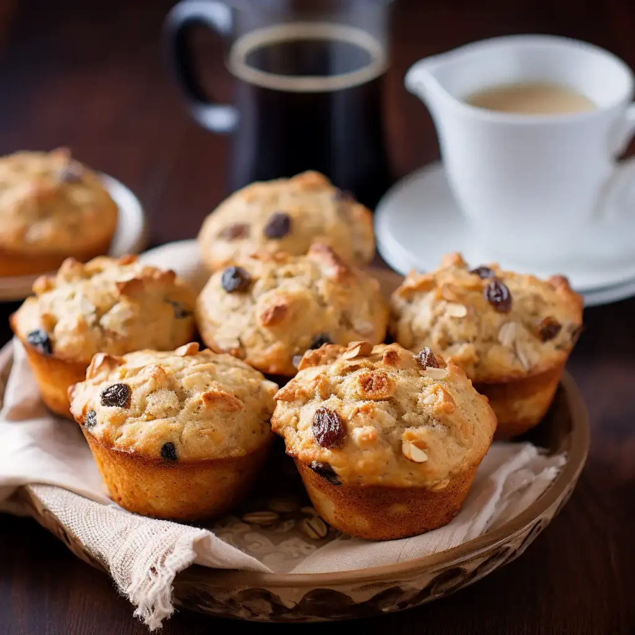 Oatmeal Apple Raisin Muffins