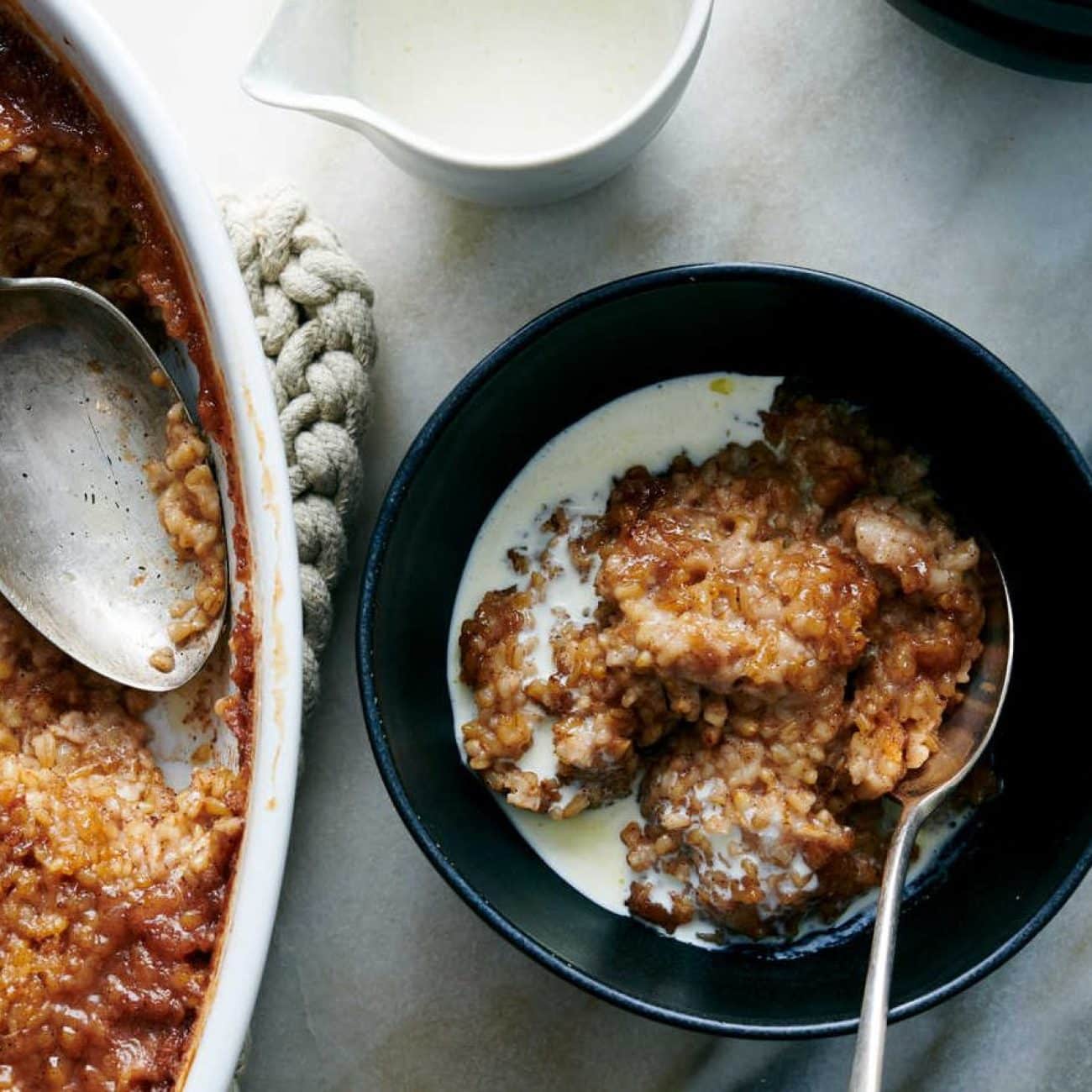 Oatmeal Souffle With Crunchy Topping