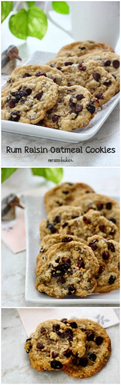 Old-Fashion Rum Raisin Cookies