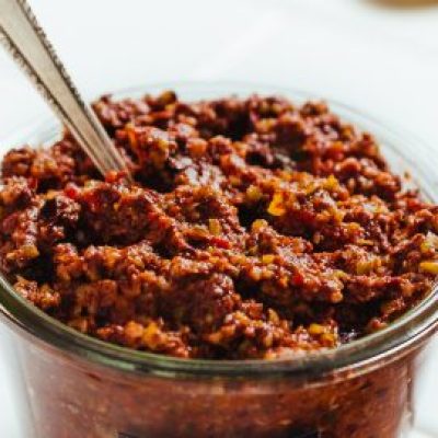 Olive And Sun- Dried Tomato Tapenade With