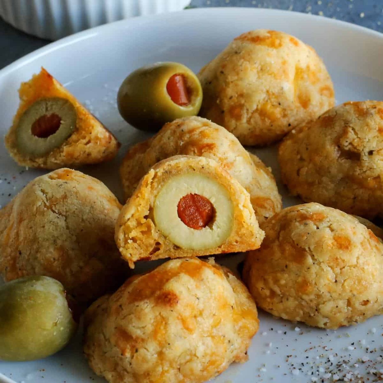 Olive Cheese Puffs