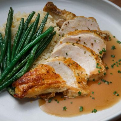 One-Pan Chicken Breast With Blush Rice Pilaf Recipe