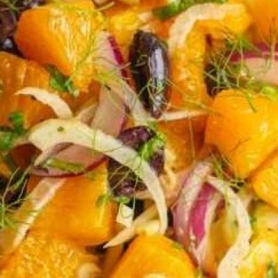 Onion, Olive And Orange Salad