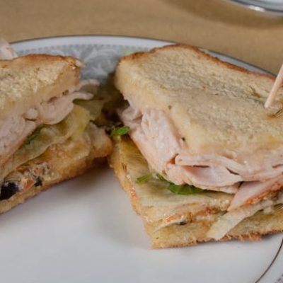 Open-Faced Turkey And Lingonberry Sandwich Delight