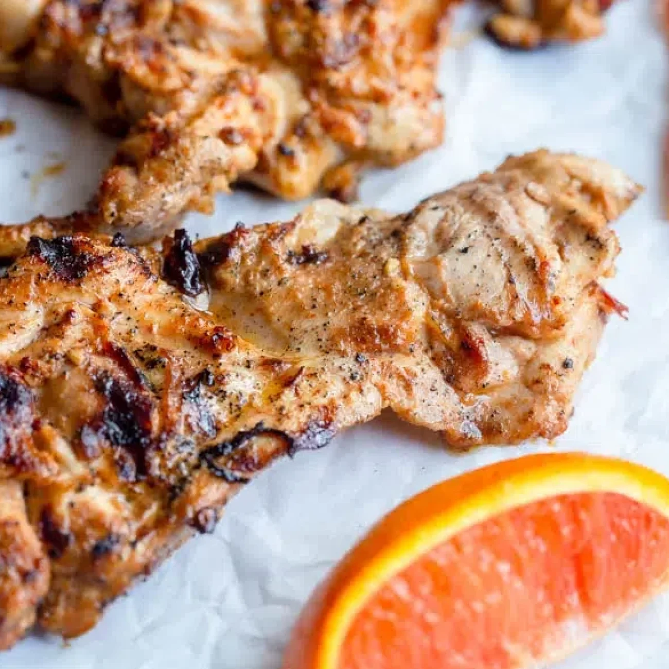 Orange Bbq Chicken With Grilled