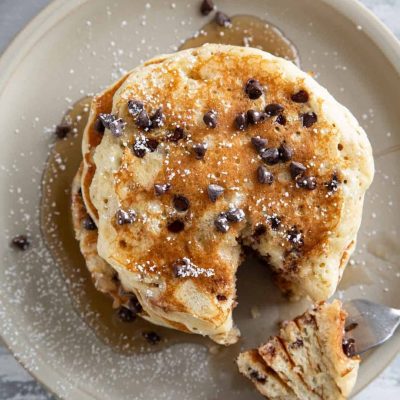 Orange Chocolate Chip Pancakes